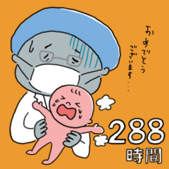 産科医の平均在院時間は月288時間