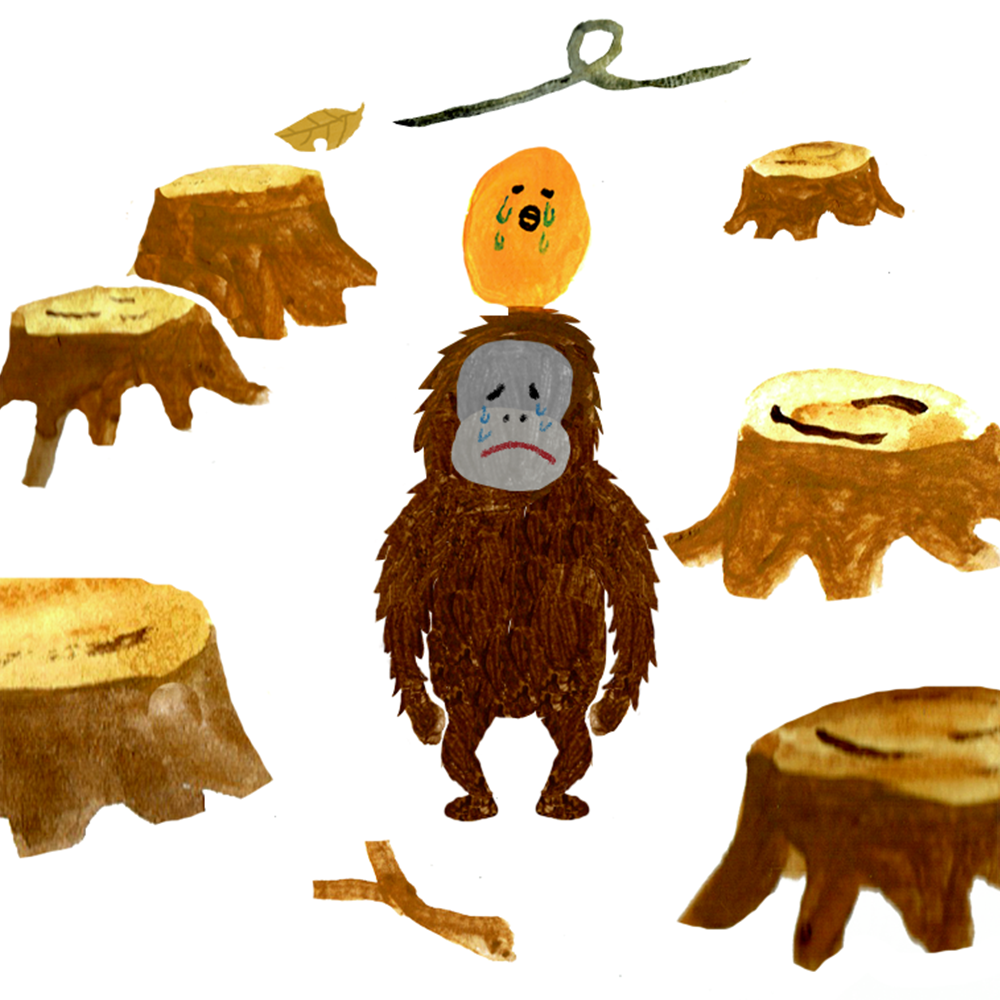 スナック菓子が 森林破壊の原因に パーム油生産の裏で 住む森を奪われるオランウータンたち チャリツモ